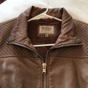 Bershka faux leather jacket